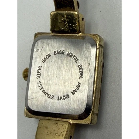 Missing Stones Kirks Folly Cuff Rhinestone Ladies Watch New Battery 19MM 6" - Picture 8 of 12